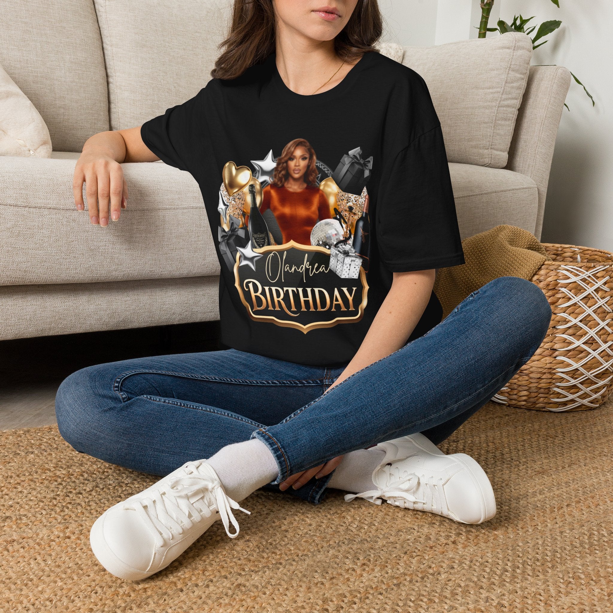 Birthday Celebration T-Shirt — Glam Party Graphic Tee