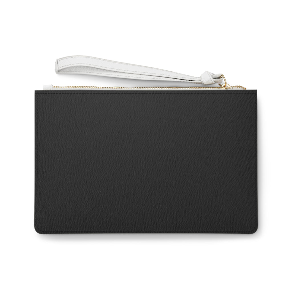 Black Card Energy Clutch Bag — Glamorous Wallet Wristlet with 'If It Doesn't Add Value, I'm Not Swiping' Design