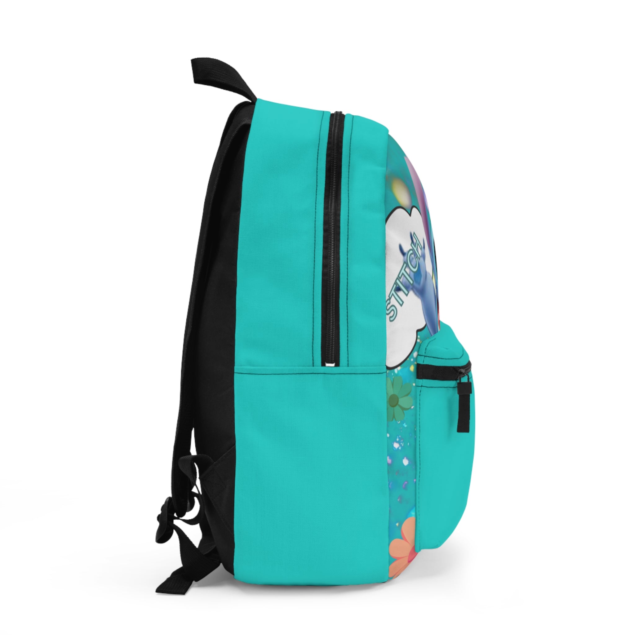 Cute Blue Cartoon Character Backpack – Kids School Bag with Playful Stitch Design