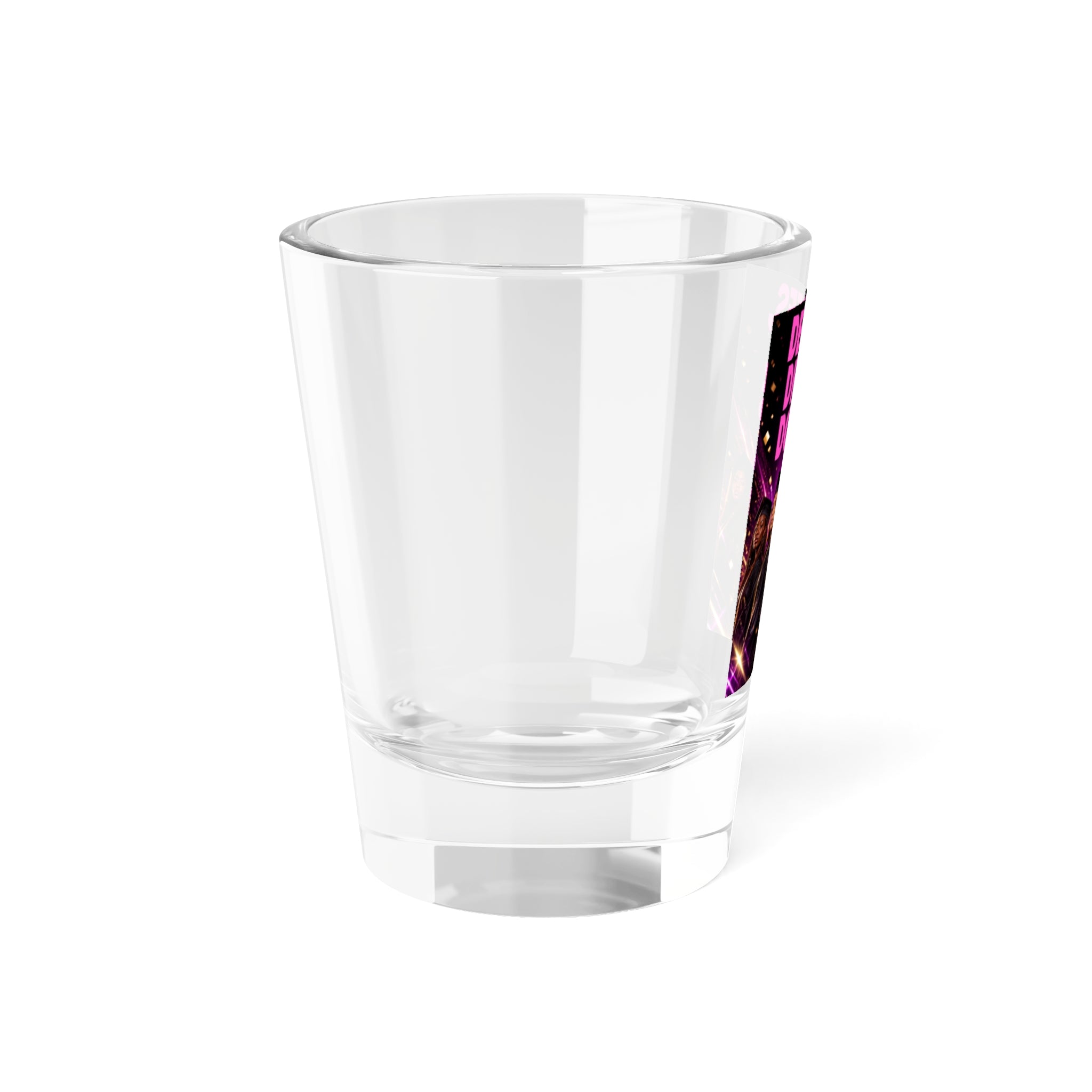Degrees Dreams Dollars Shot Glass — Motivational Graduation Party Favor