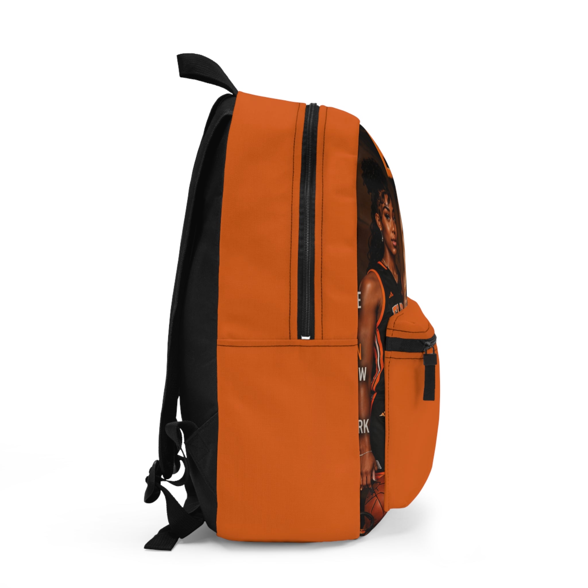 Elite Cheer Squad Photo Backpack – Orange Team Spirit School Bag