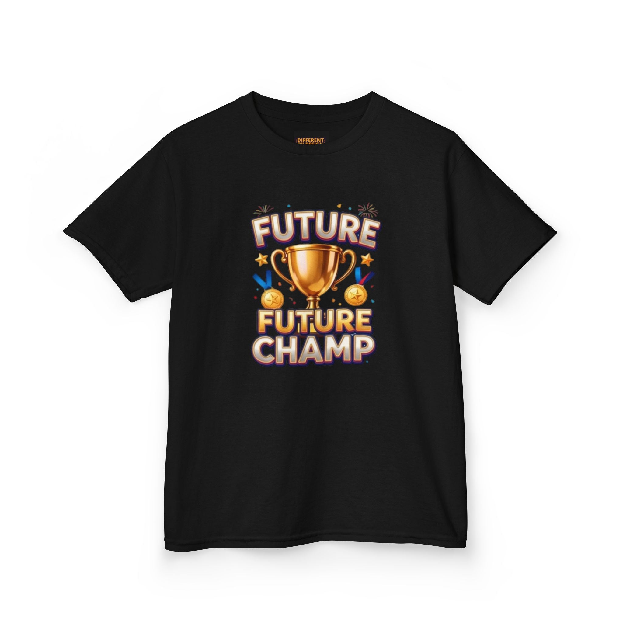 Kids 'Future Champ' Trophy T-Shirt — Motivational Sports Tee for Boys & Girls