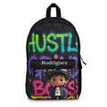 Hustle Like a Boss Kids Backpack — Personalized Street Art Cartoon Backpack