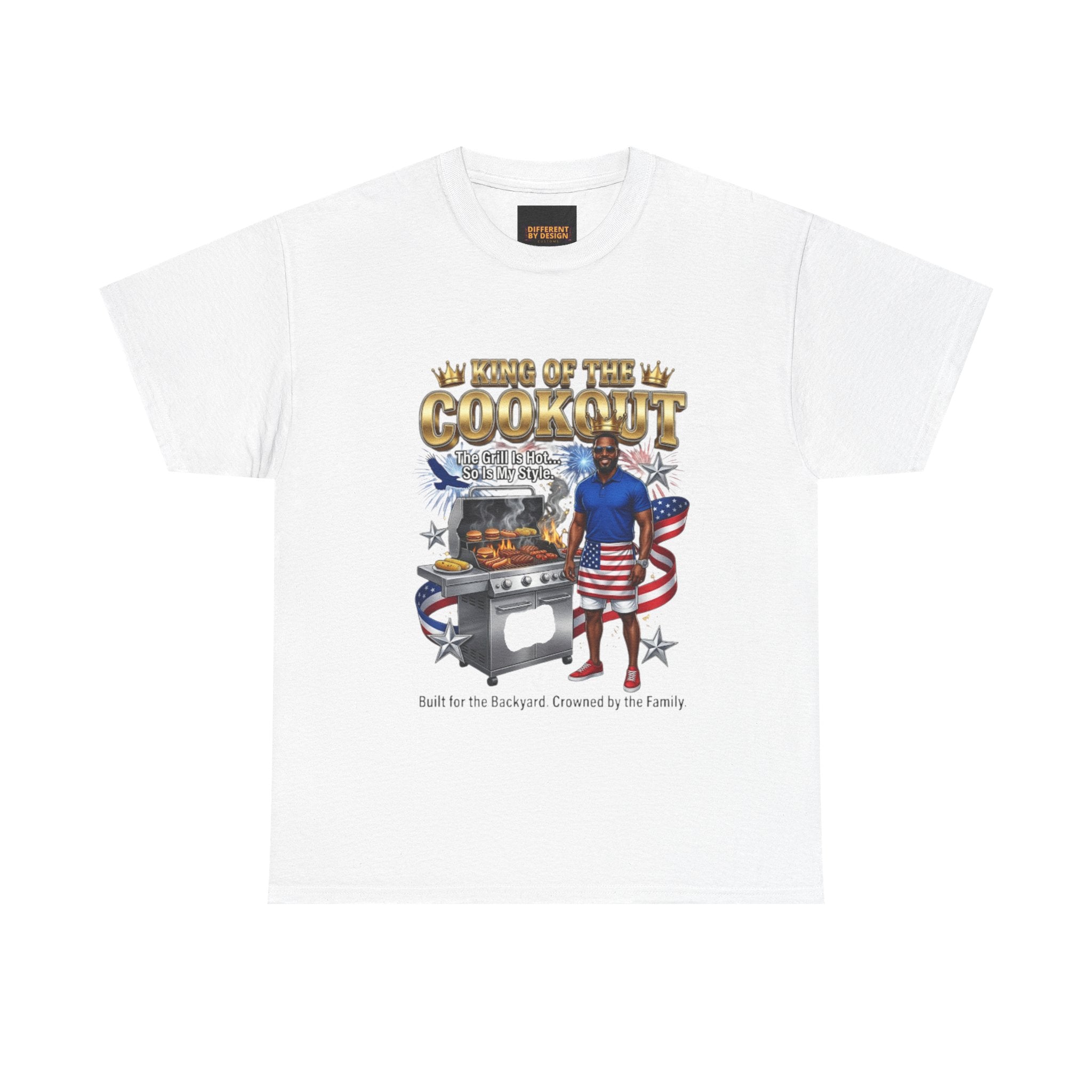 Patriotic Grill Master T‑Shirt — "King of the Cookout" BBQ Tee