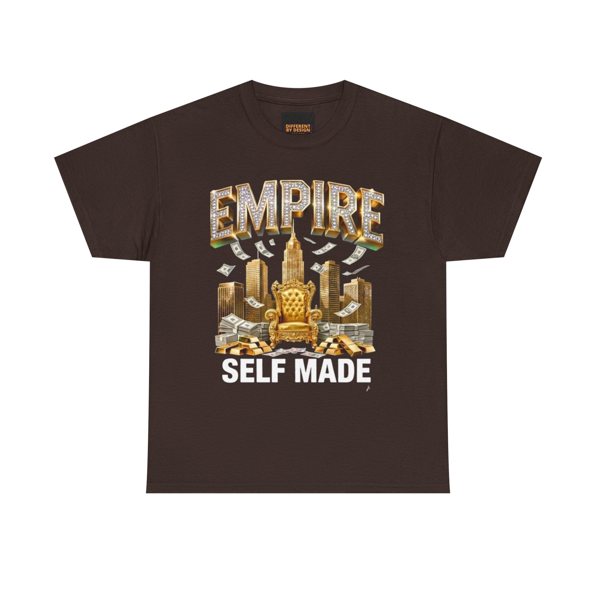Empire Skyline T-Shirt — Gold Throne City Graphic Tee