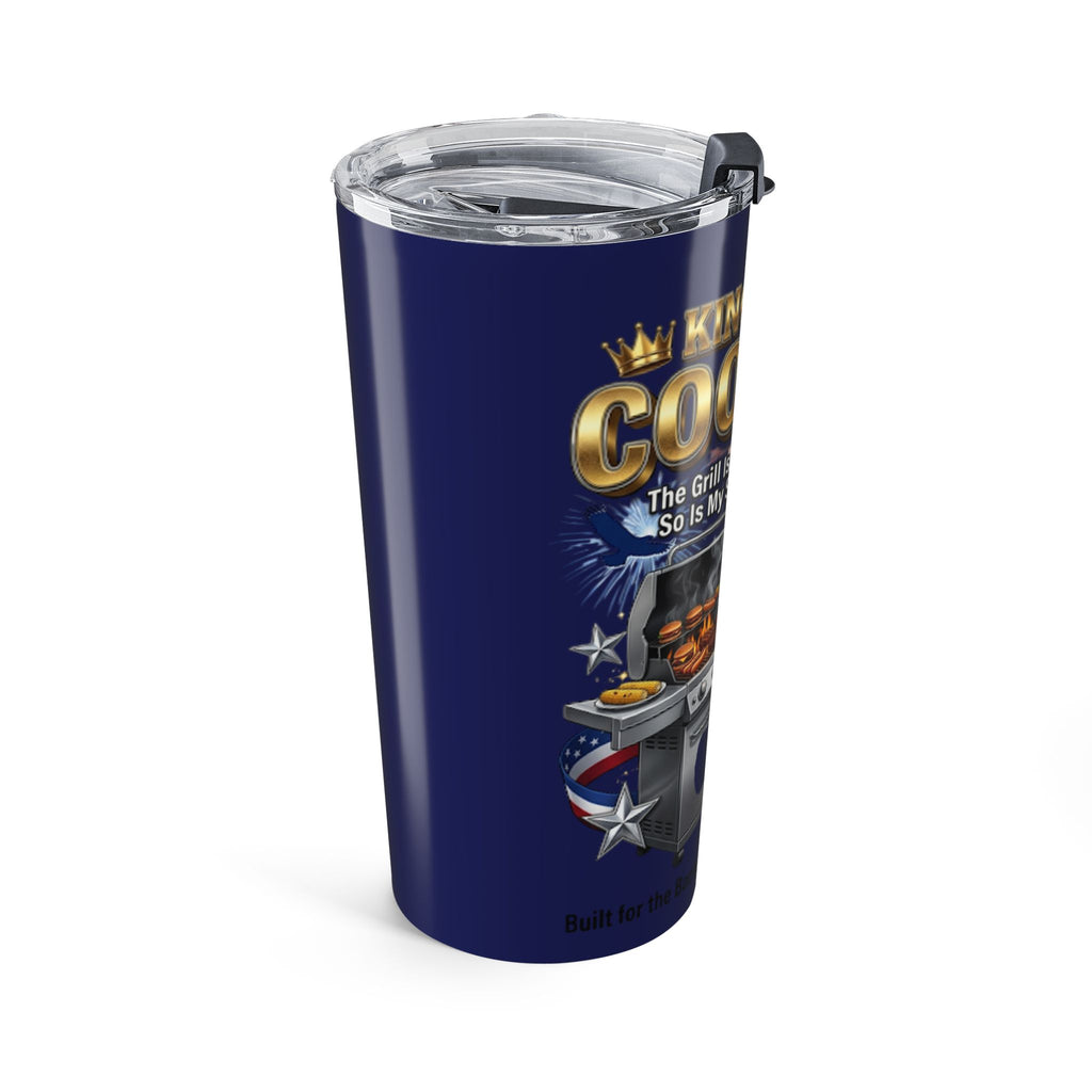 Grillmaster 20oz Tumbler – “King of the Cookout” Patriotic BBQ Travel Cup
