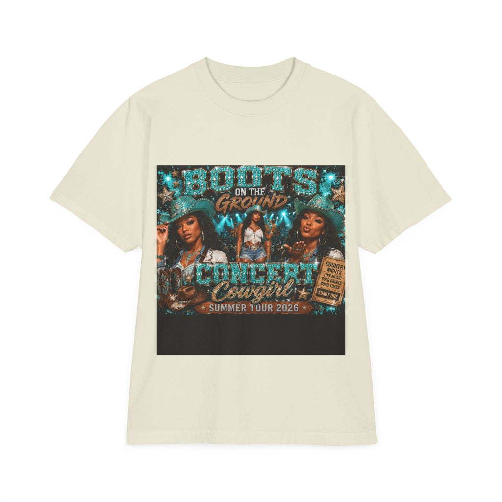 Concert Cowgirls Graphic T-Shirt — 'Boots on the Ground' Tour Tee
