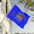 Wine Lover Patriotic Flag — “Red, White & Wine” Double-Sided Outdoor/Patio Banner