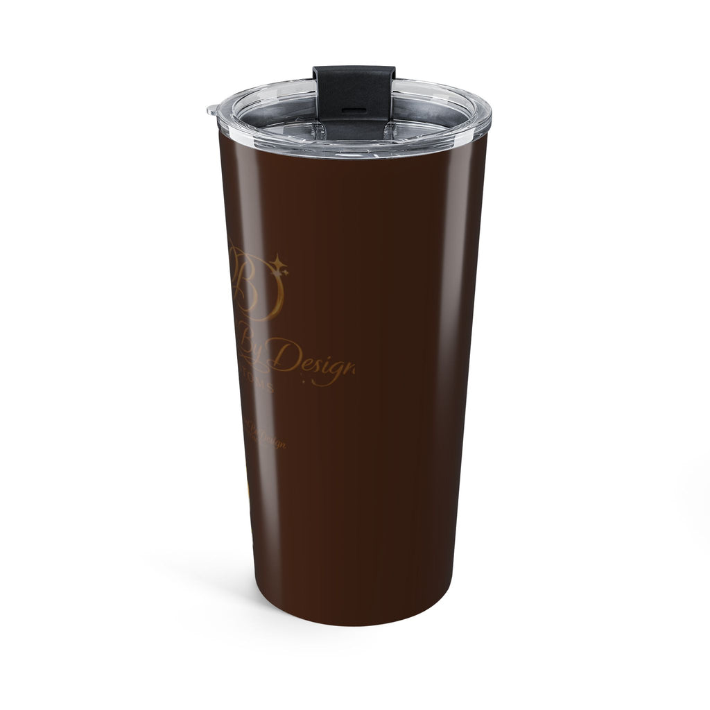 20oz Composition Book Tumbler – Cute Black Girl with Daisies Travel Cup