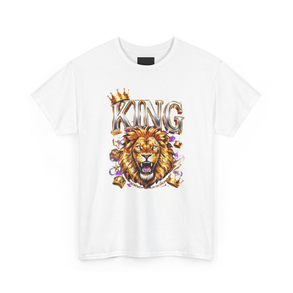 King Lion T-Shirt — Bold Crowned Lion Graphic Tee