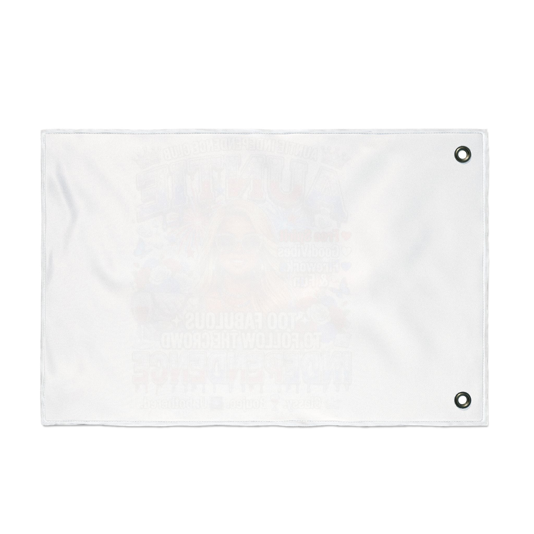 Auntie Independence Flag — "Too Fabulous to Follow the Crowd" Double-Sided Garden Flag
