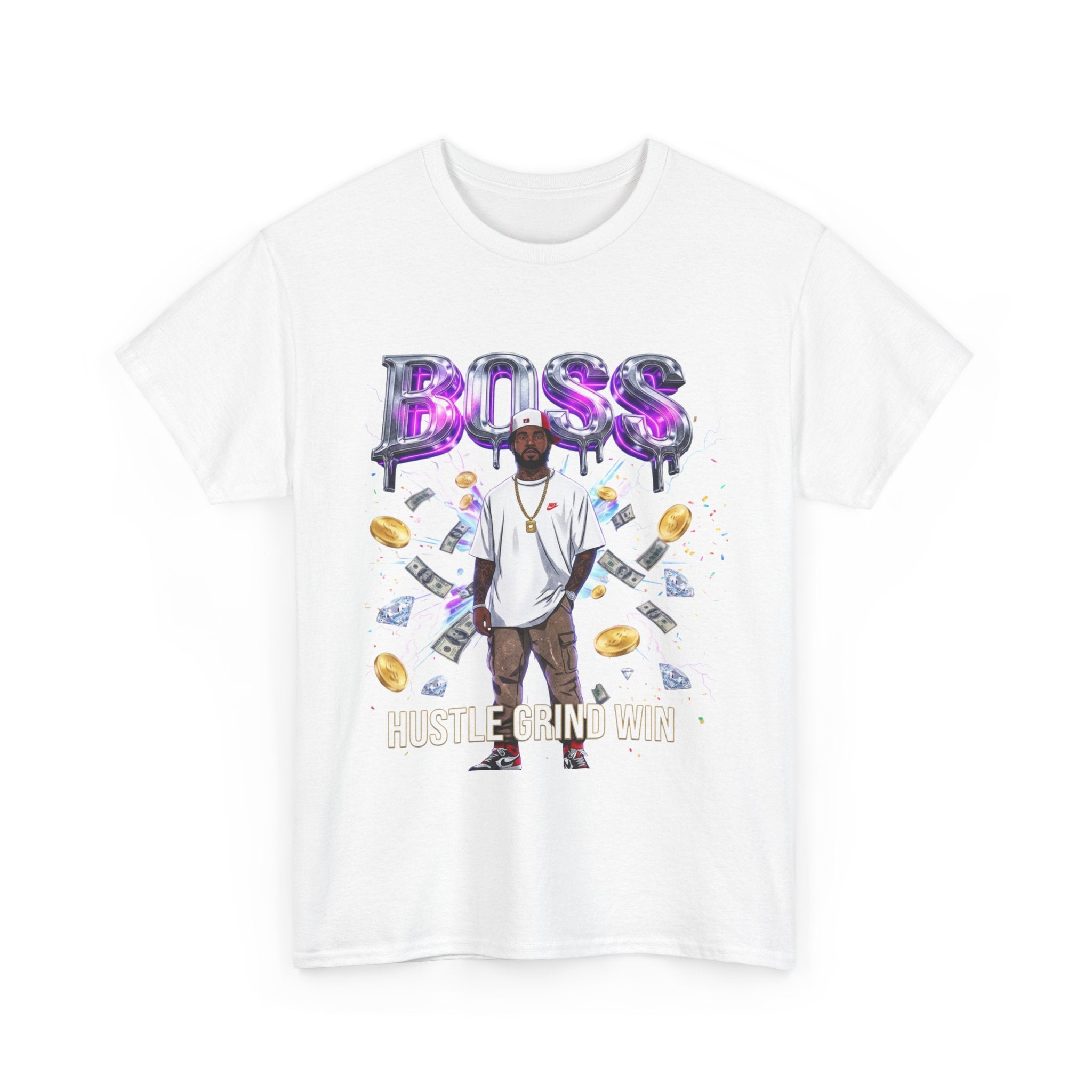 Boss Graphic Tee — Money & Hustle Streetwear T-Shirt