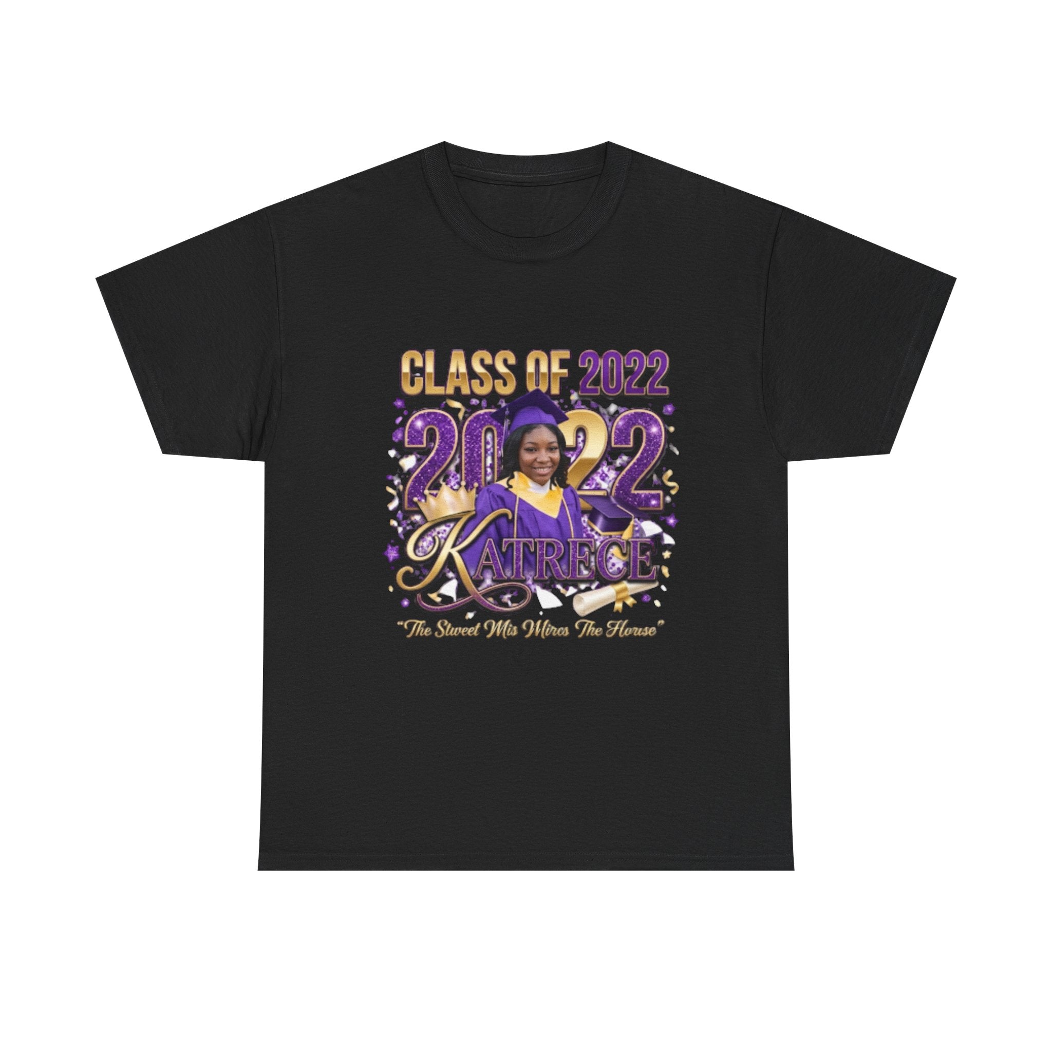 Class of 2022 Personalized Graduation Tee — Custom Name Photo Senior Shirt