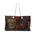 Boss Moves Only Weekender Bag — Luxe Travel Tote for Confident Women