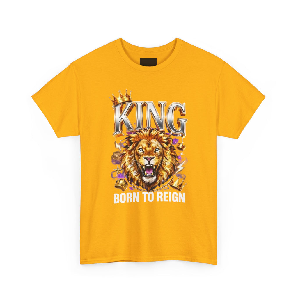 King Lion T-Shirt — Bold Crowned Lion Graphic Tee