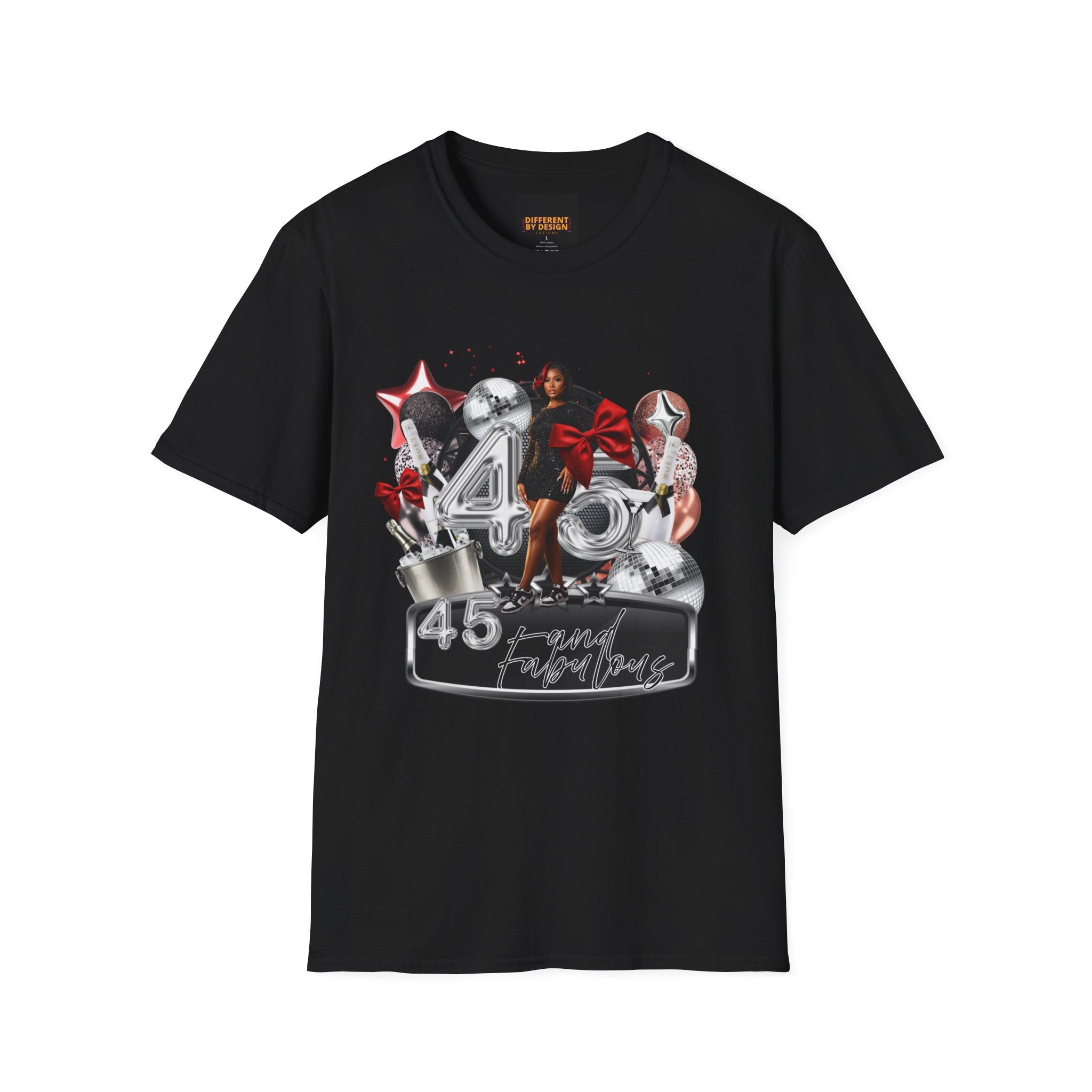 40th Birthday Celebration T-Shirt — '40 & Fabulous' Party Design