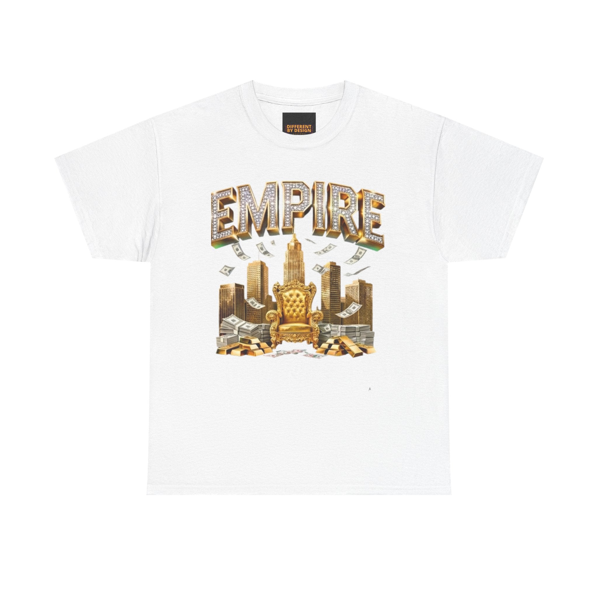 Empire Skyline T-Shirt — Gold Throne City Graphic Tee