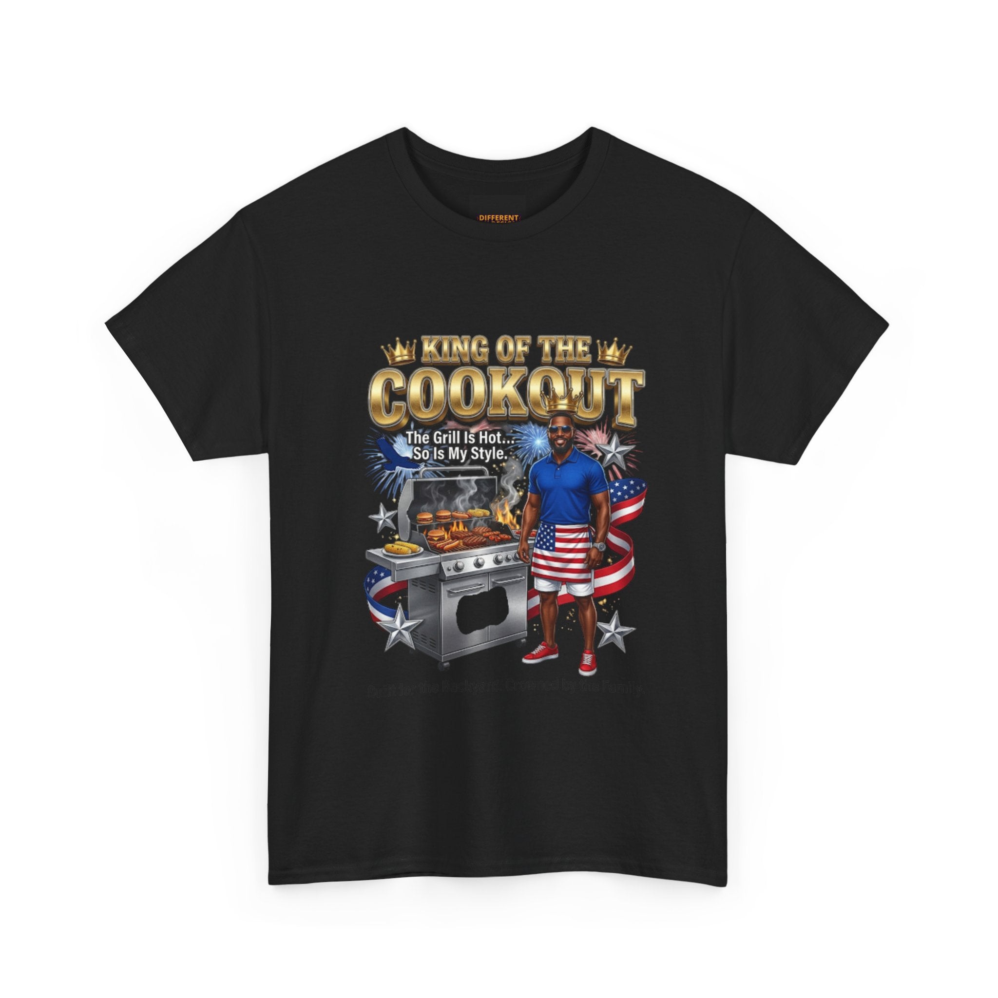 Patriotic Grill Master T‑Shirt — "King of the Cookout" BBQ Tee