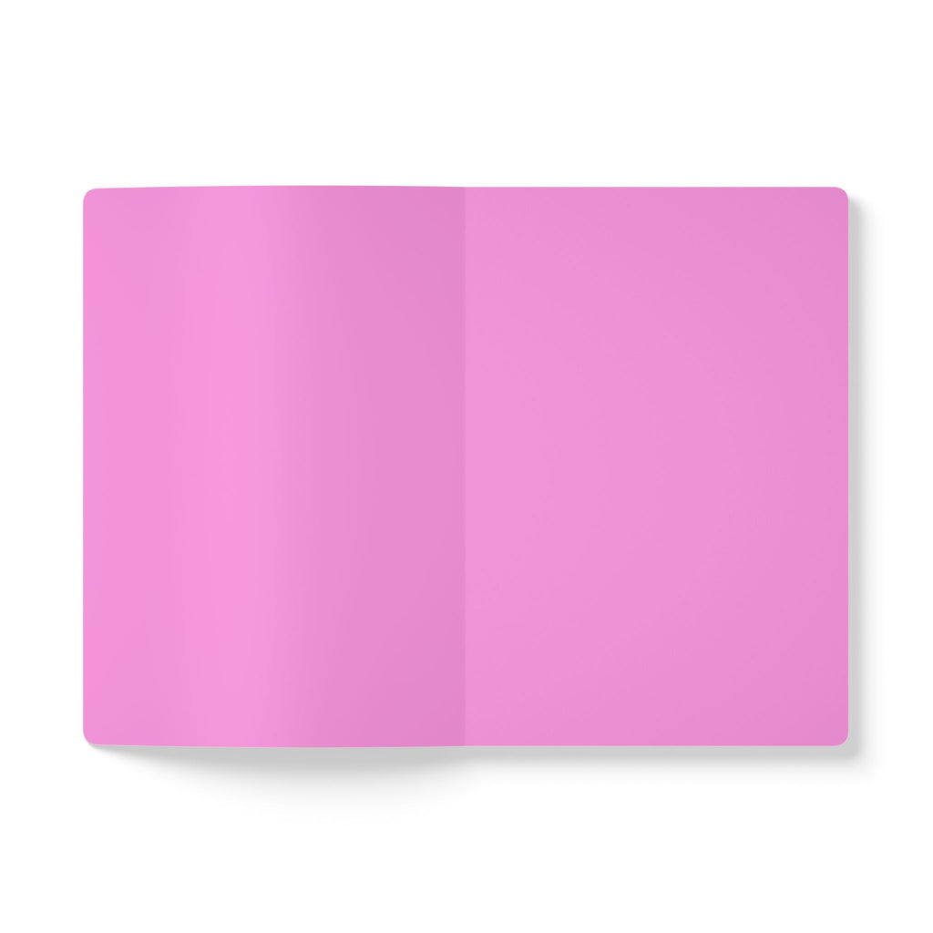 Superstar Rainbow Unicorn Girl Softcover Journal — Cute Pink Notebook for Kids