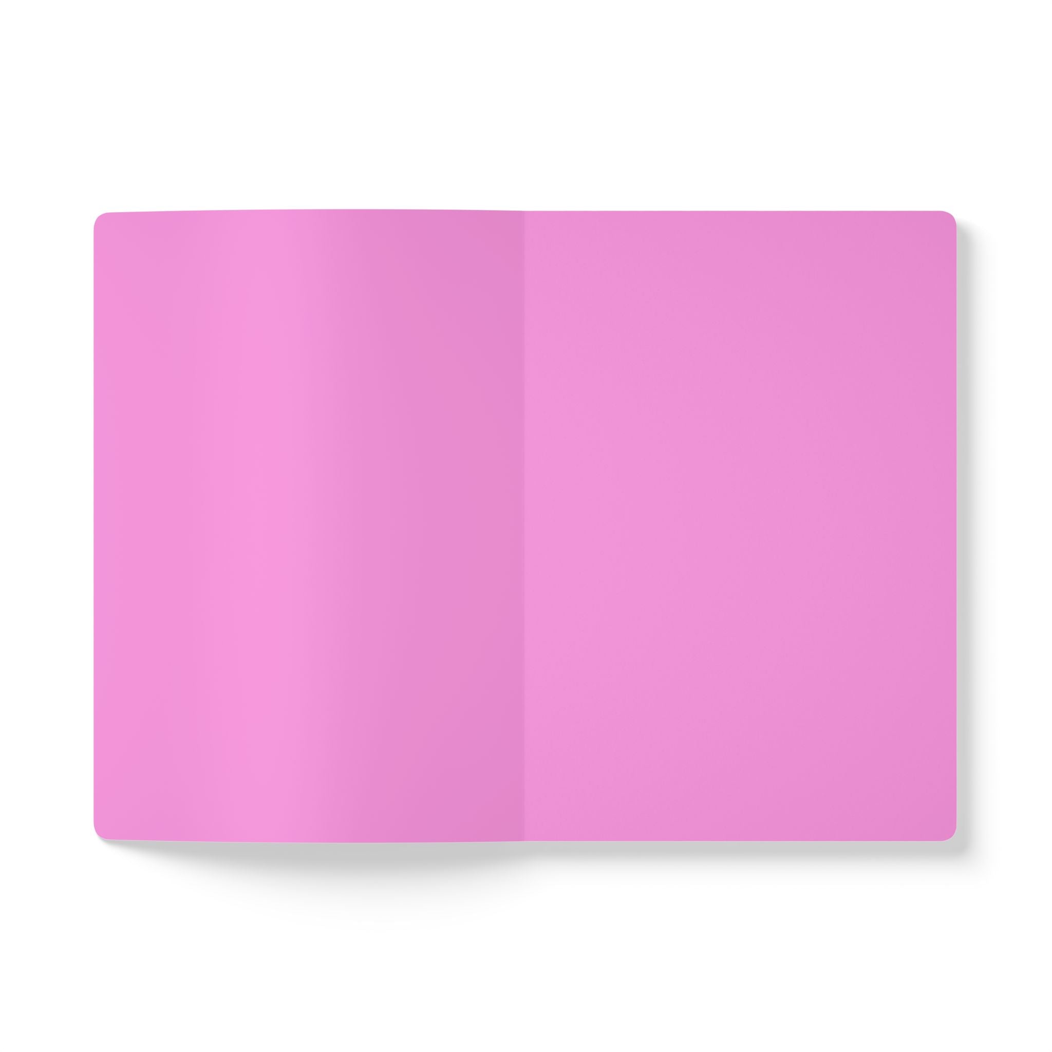 Superstar Rainbow Unicorn Girl Softcover Journal — Cute Pink Notebook for Kids