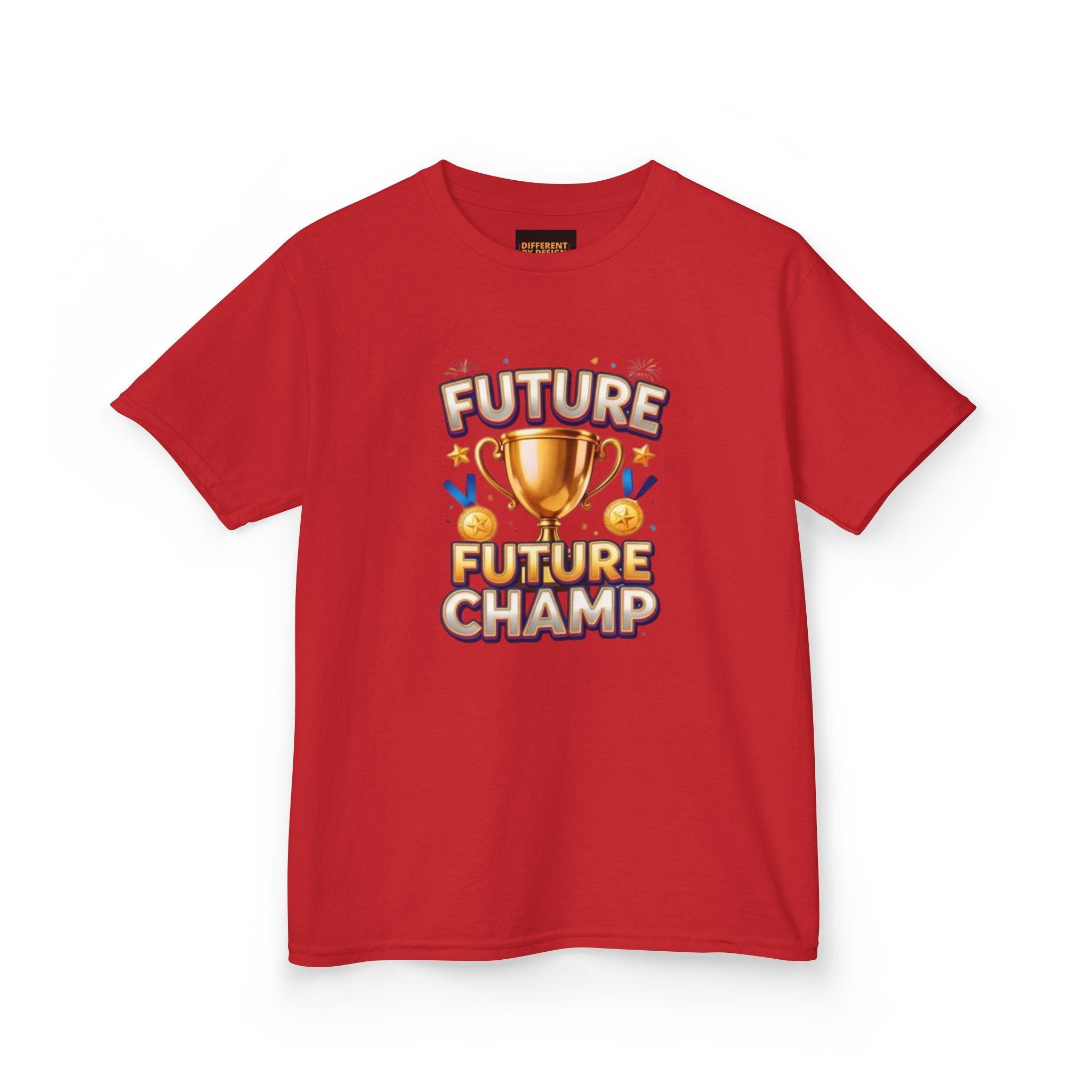 Kids 'Future Champ' Trophy T-Shirt — Motivational Sports Tee for Boys & Girls