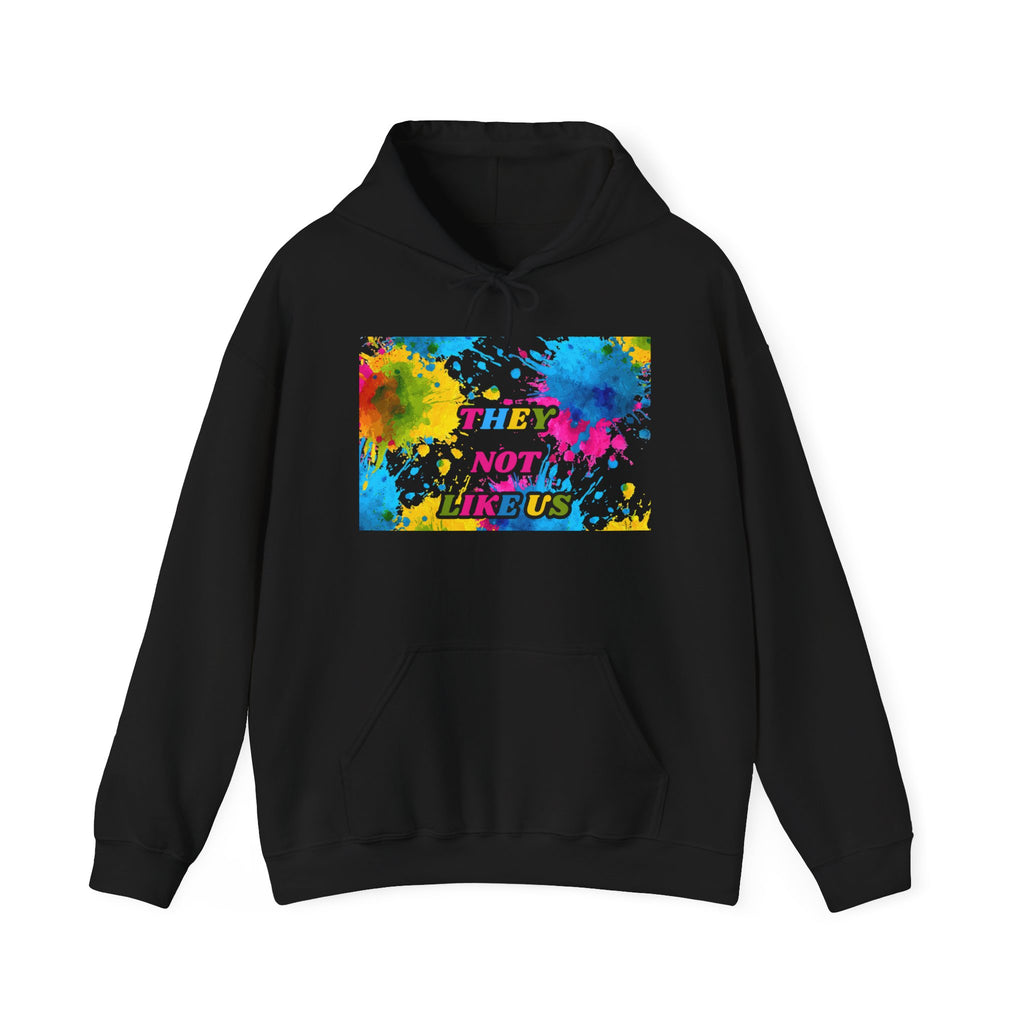 Colorful 'They're Not Like Us' Hoodie – Pride Rainbow Statement Sweatshirt