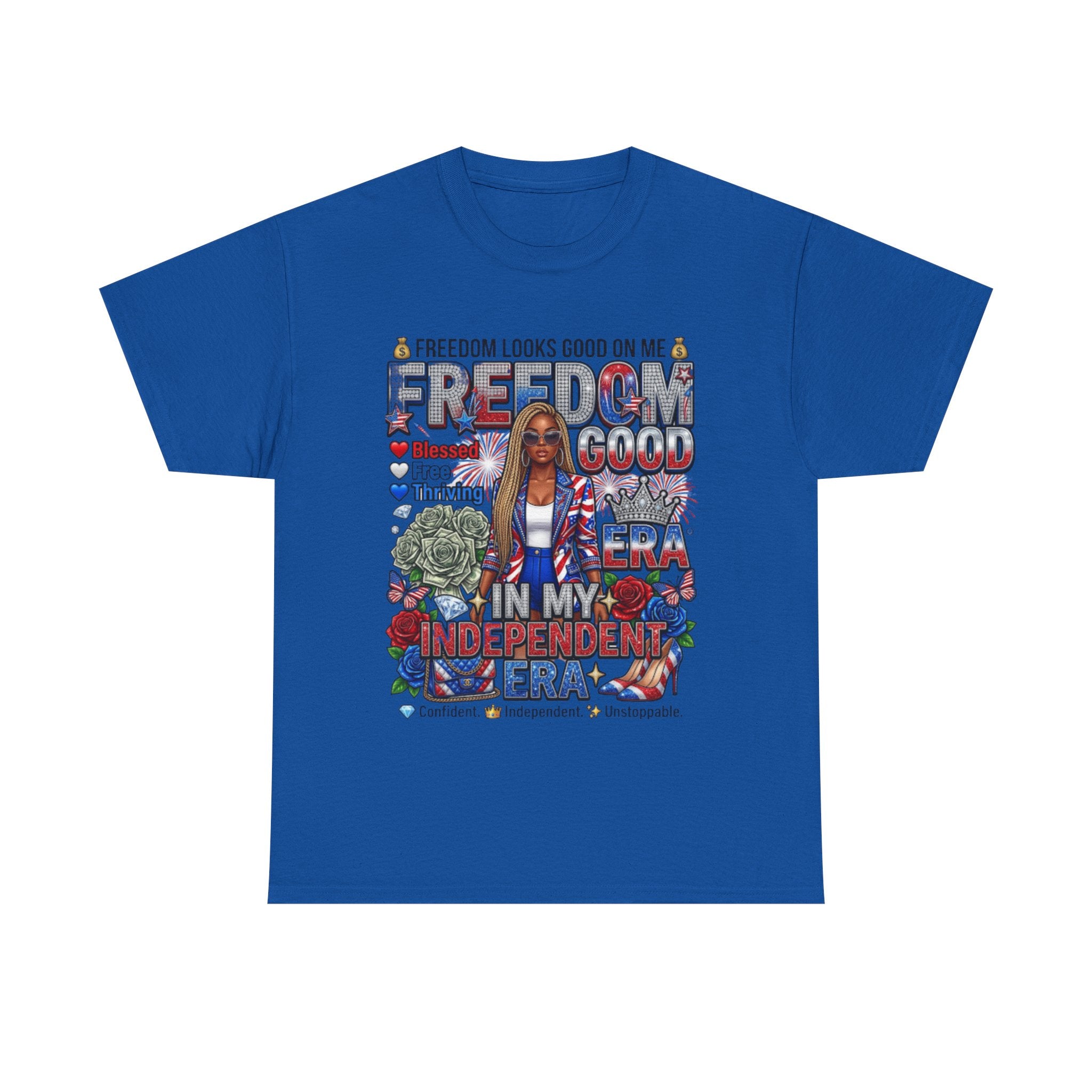 Freedom Looks Good On Me Independence Day T-Shirt
