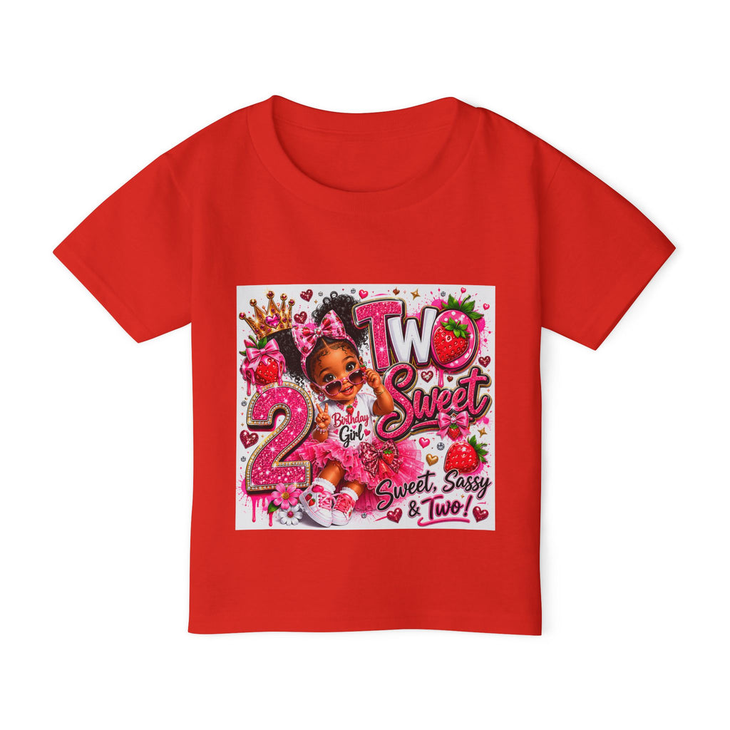 Toddler T-Shirt — "Two Sweet" 2nd Birthday Pink Princess Tee