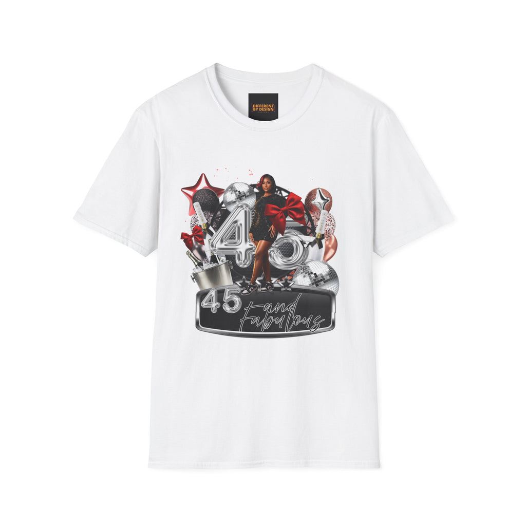 40th Birthday Celebration T-Shirt — '40 & Fabulous' Party Design