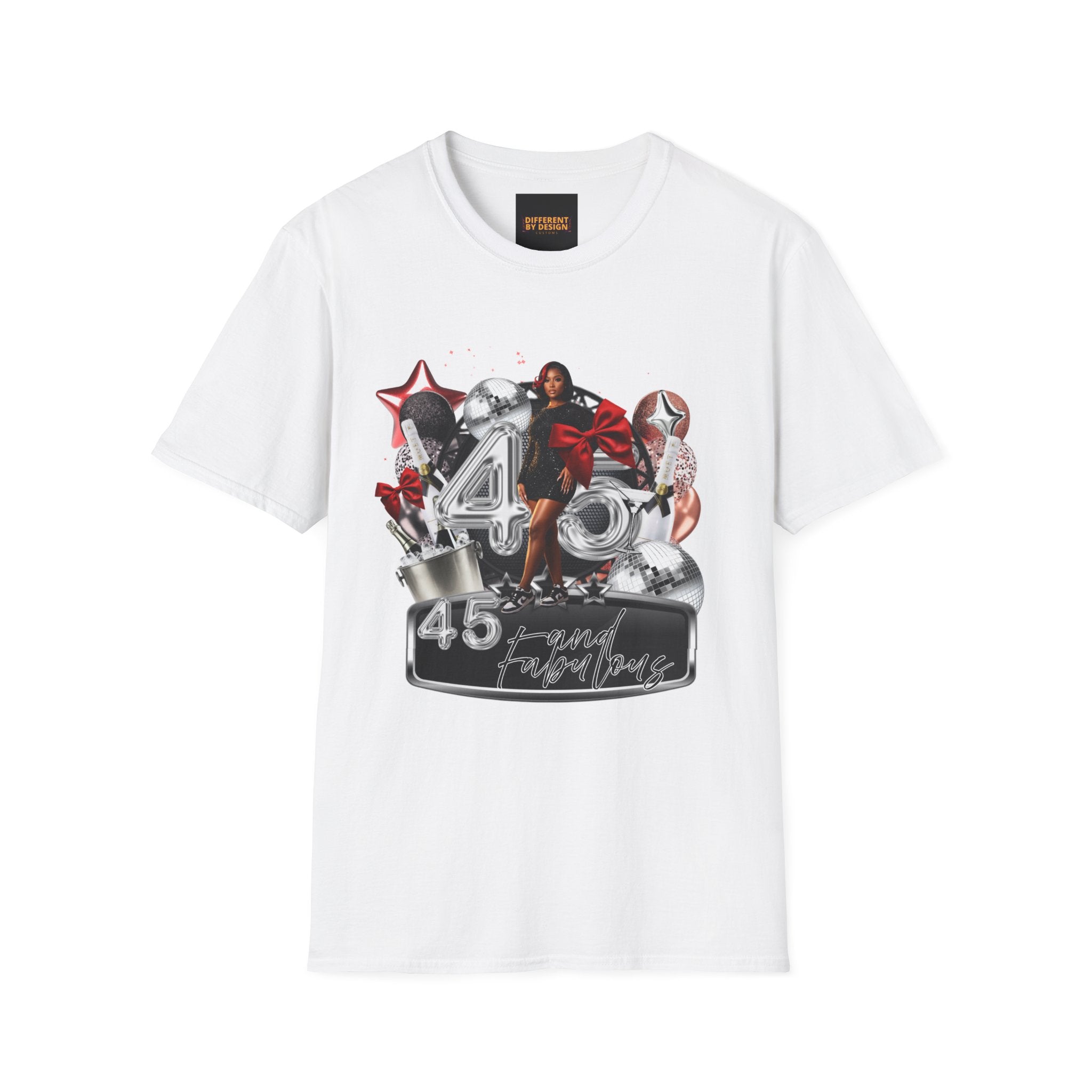40th Birthday Celebration T-Shirt — '40 & Fabulous' Party Design