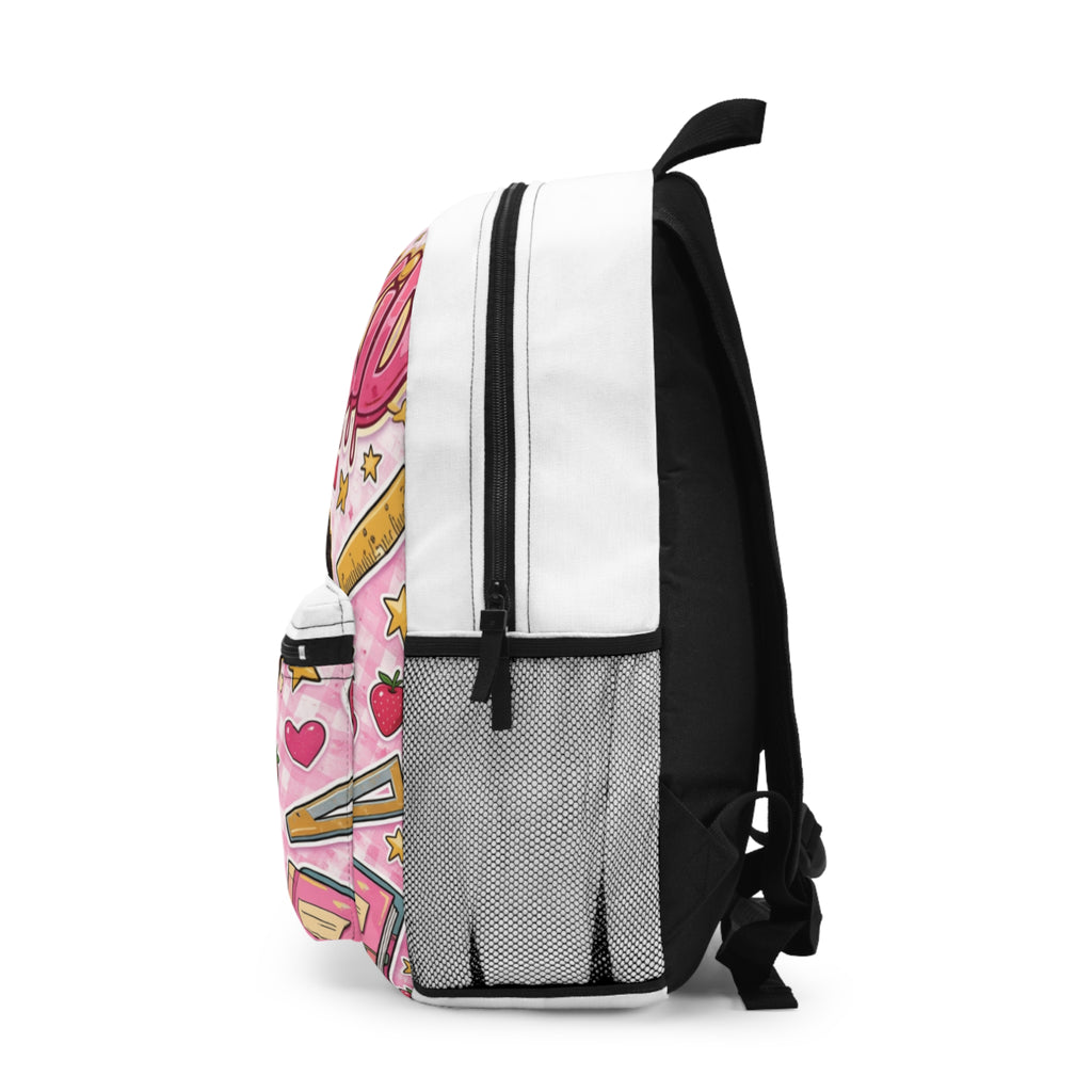 Cool Kid Girls' Backpack — Cute Pink School Bag with 'Cool Kid' Design