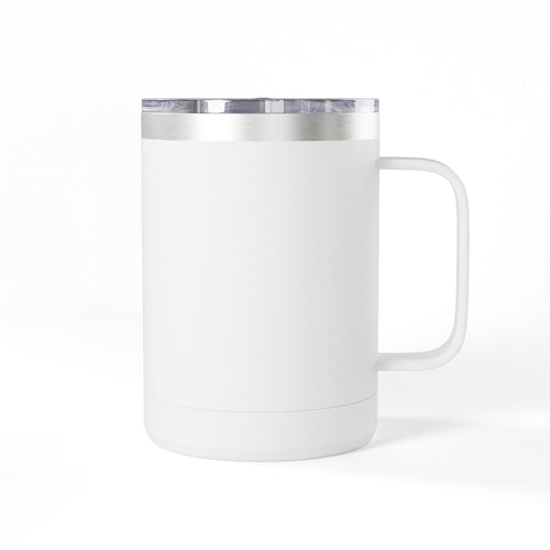 15oz Travel Mug Tumbler – “Bun Hope on Riding Vibes” Pink Butterfly Coffee Mug