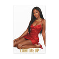Canvas Art Wrap — "Light Me Up" Glam Portrait Wall Art