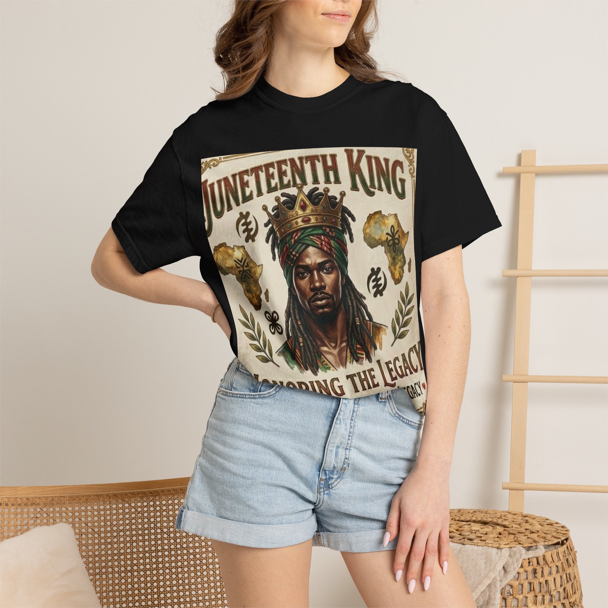 Juneteenth King T-Shirt — Honoring the Legacy: Freedom • Strength • Legacy