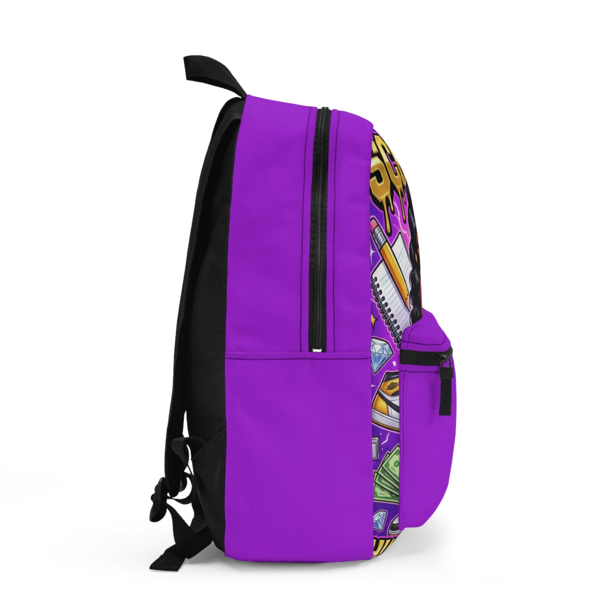 Scholar Queen Backpack — Purple Cute Student Backpack with ‘Scholar’ Design
