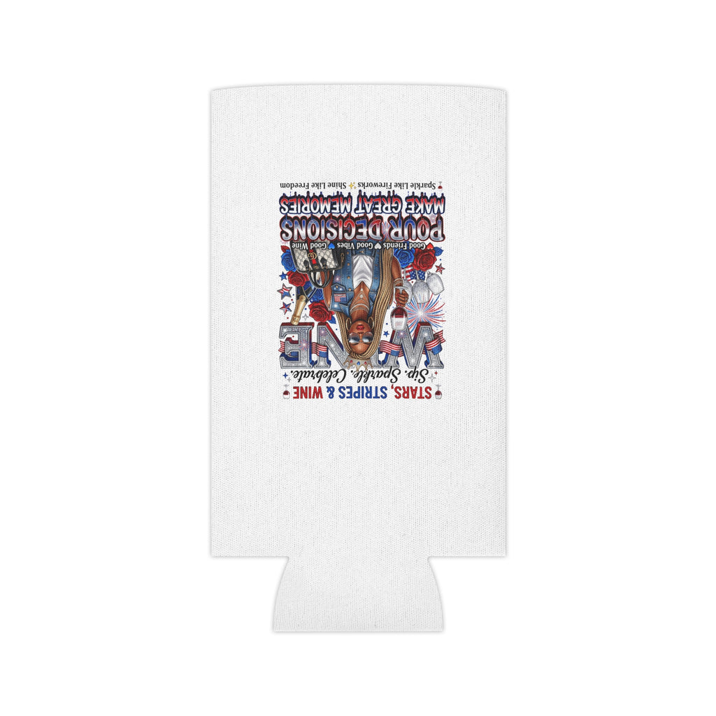 Patriotic Wine Can Cooler – “Pour Decisions Make Great Memories”