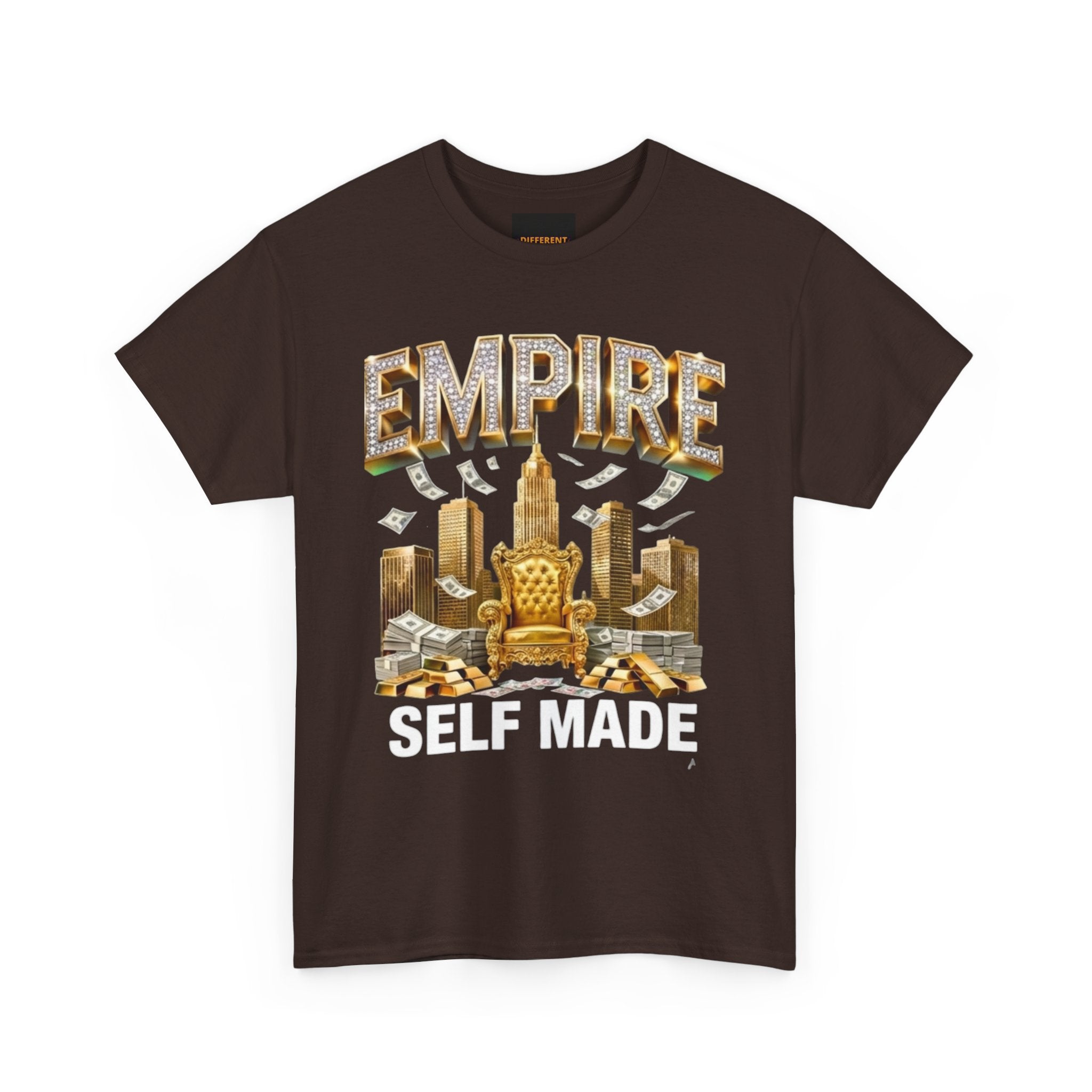 Empire Skyline T-Shirt — Gold Throne City Graphic Tee