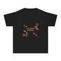 Youth Tee — "It's a Crazy Birthday" Graphic Shirt with Red Lips & Name Backing (Constance)