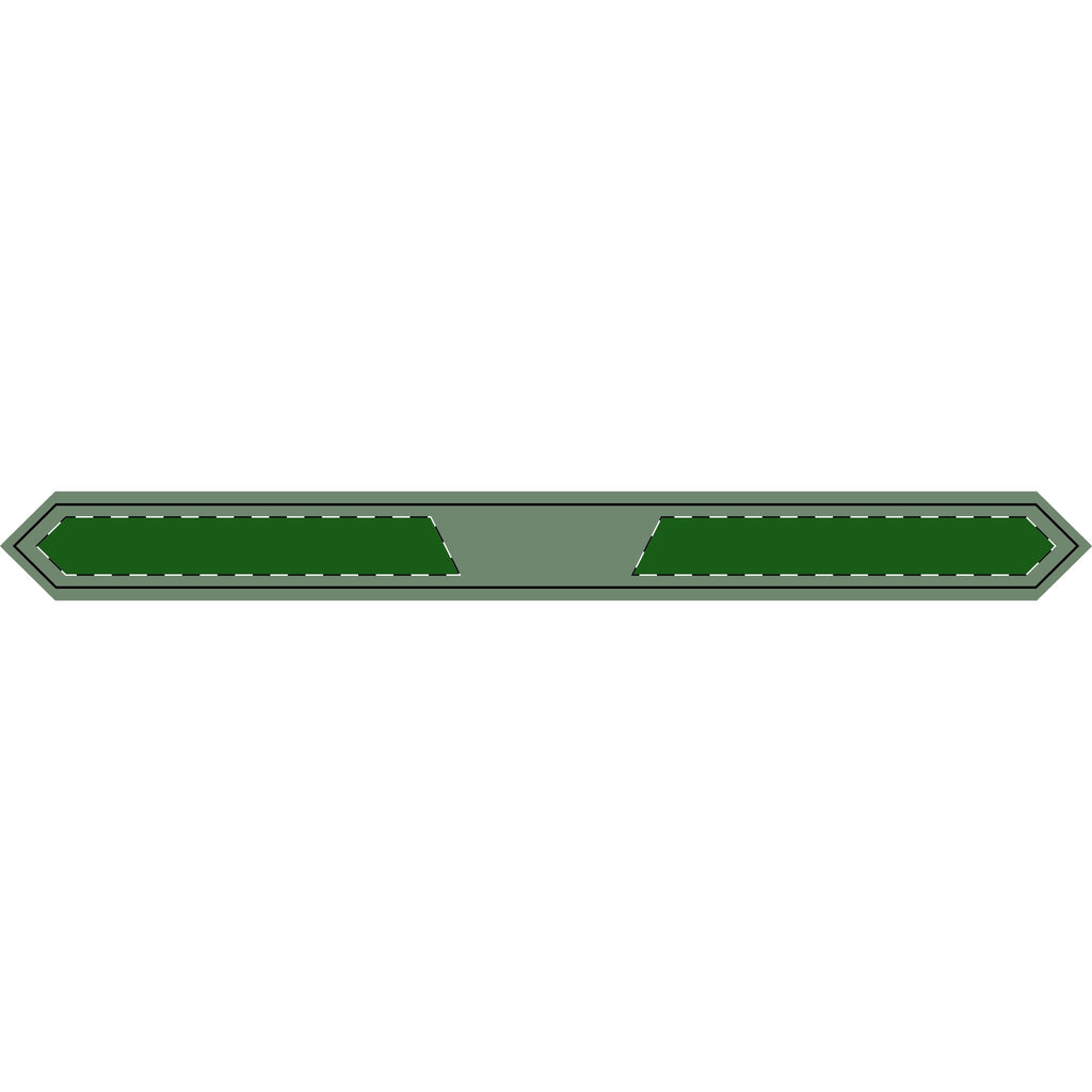 Graduation Stole — Custom Satin-Poly Green Commencement Stole