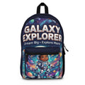 Galaxy Explorer Kids Backpack — “Dream Big • Explore More” Space School Bag
