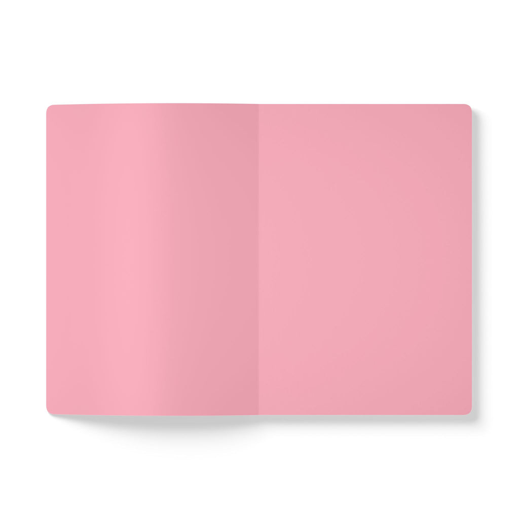 Dream Big Study Hard Softcover Journal — Cute Pink Girl Empowerment Notebook