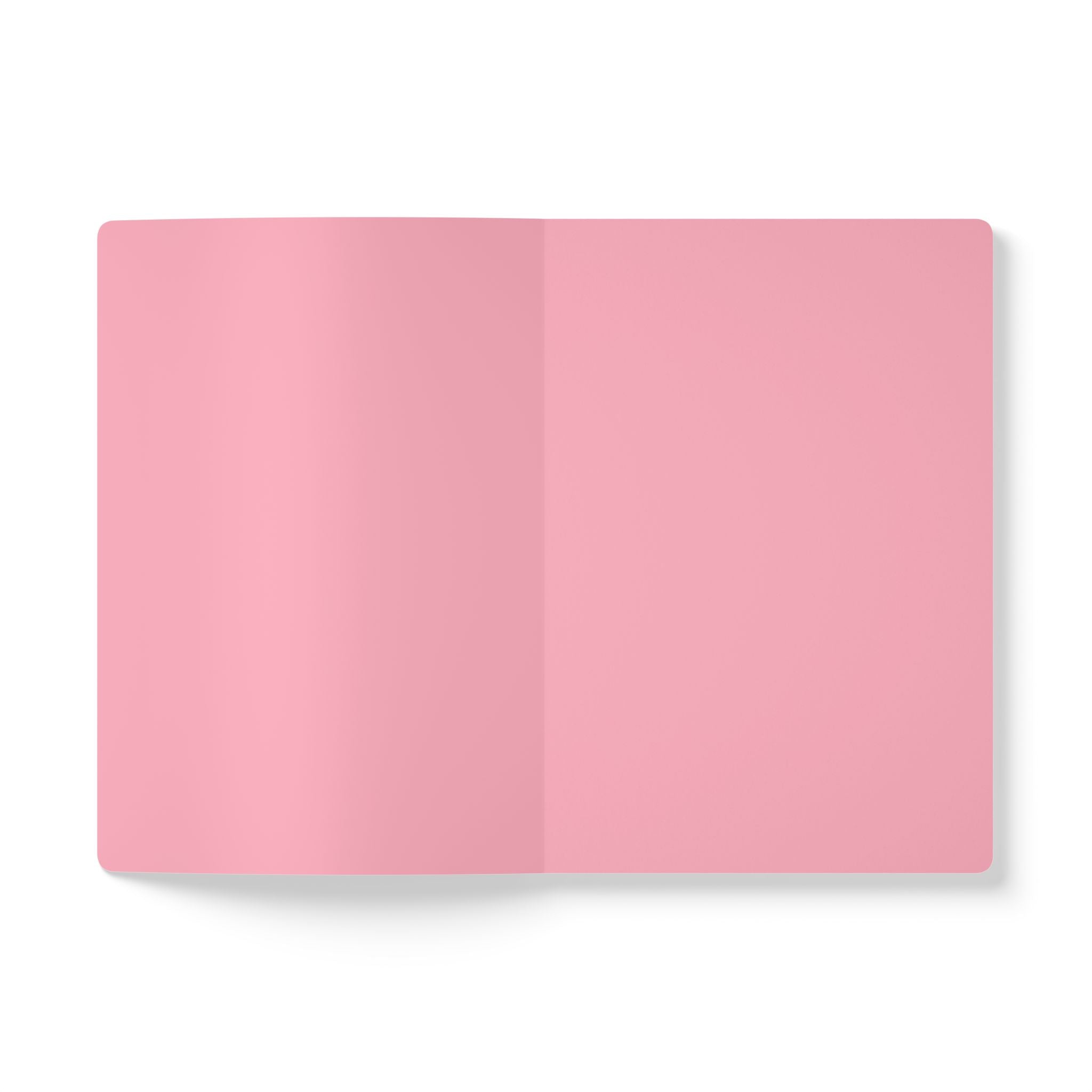 Dream Big Study Hard Softcover Journal — Cute Pink Girl Empowerment Notebook