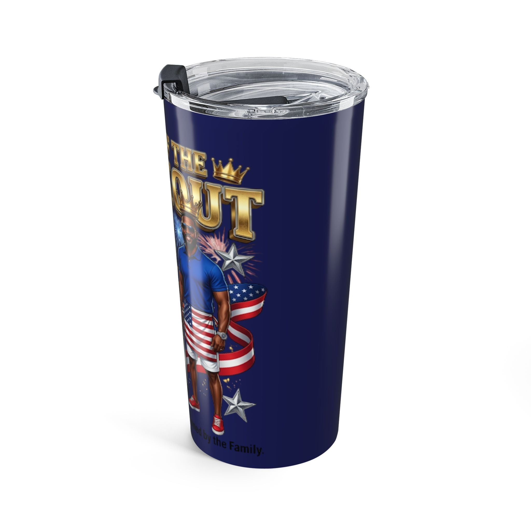 Grillmaster 20oz Tumbler – “King of the Cookout” Patriotic BBQ Travel Cup