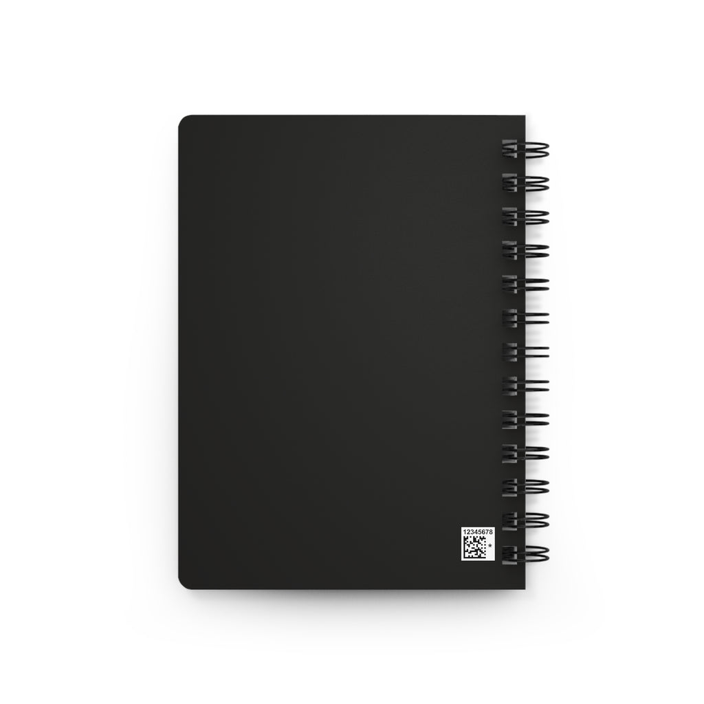 Leopard Chic Spiral Journal — Cute Black Girl Character Notebook