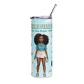 Sunshine State of Mind 20oz Stainless Steel Tumbler — Afro Girl Summer Vibes