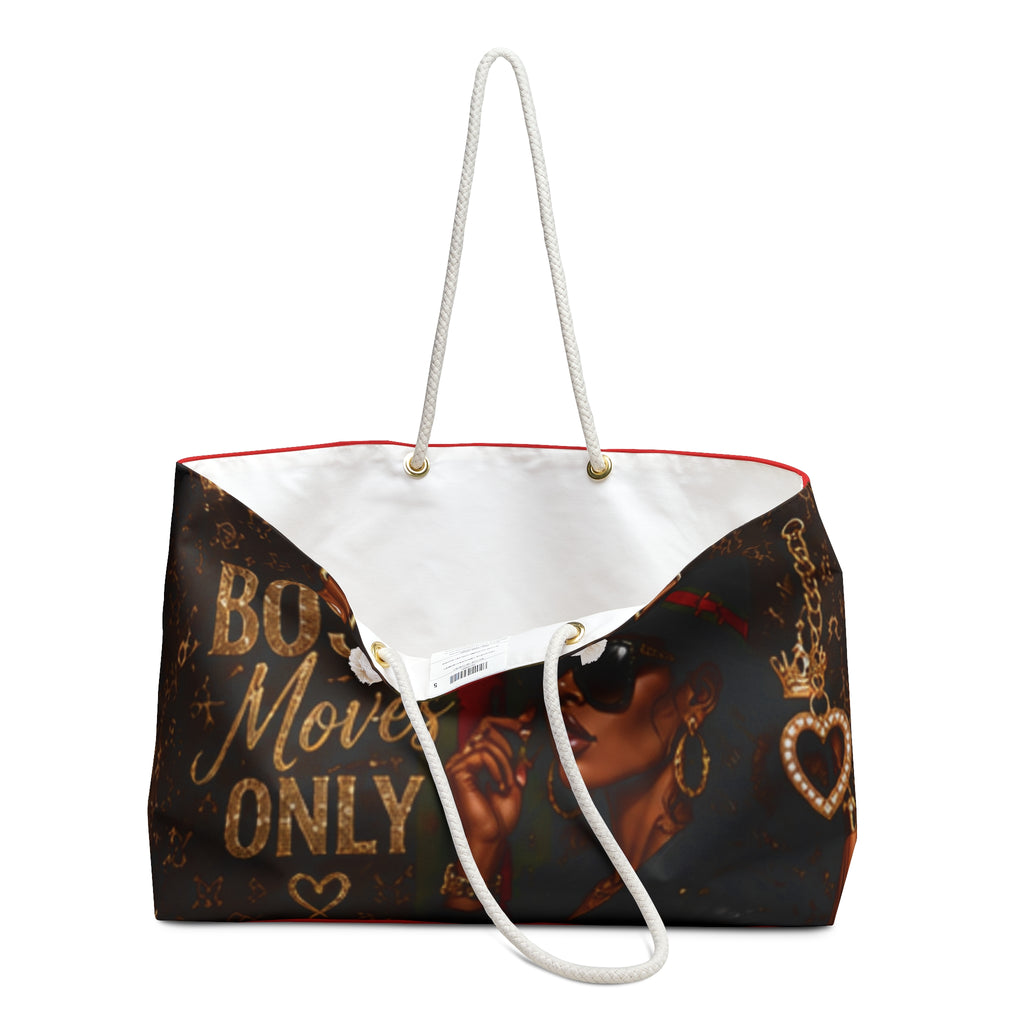 Boss Moves Only Weekender Bag — Luxe Travel Tote for Confident Women
