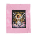 Memorial Angel Velveteen Plush Blanket — "In Loving Memory Reasia"