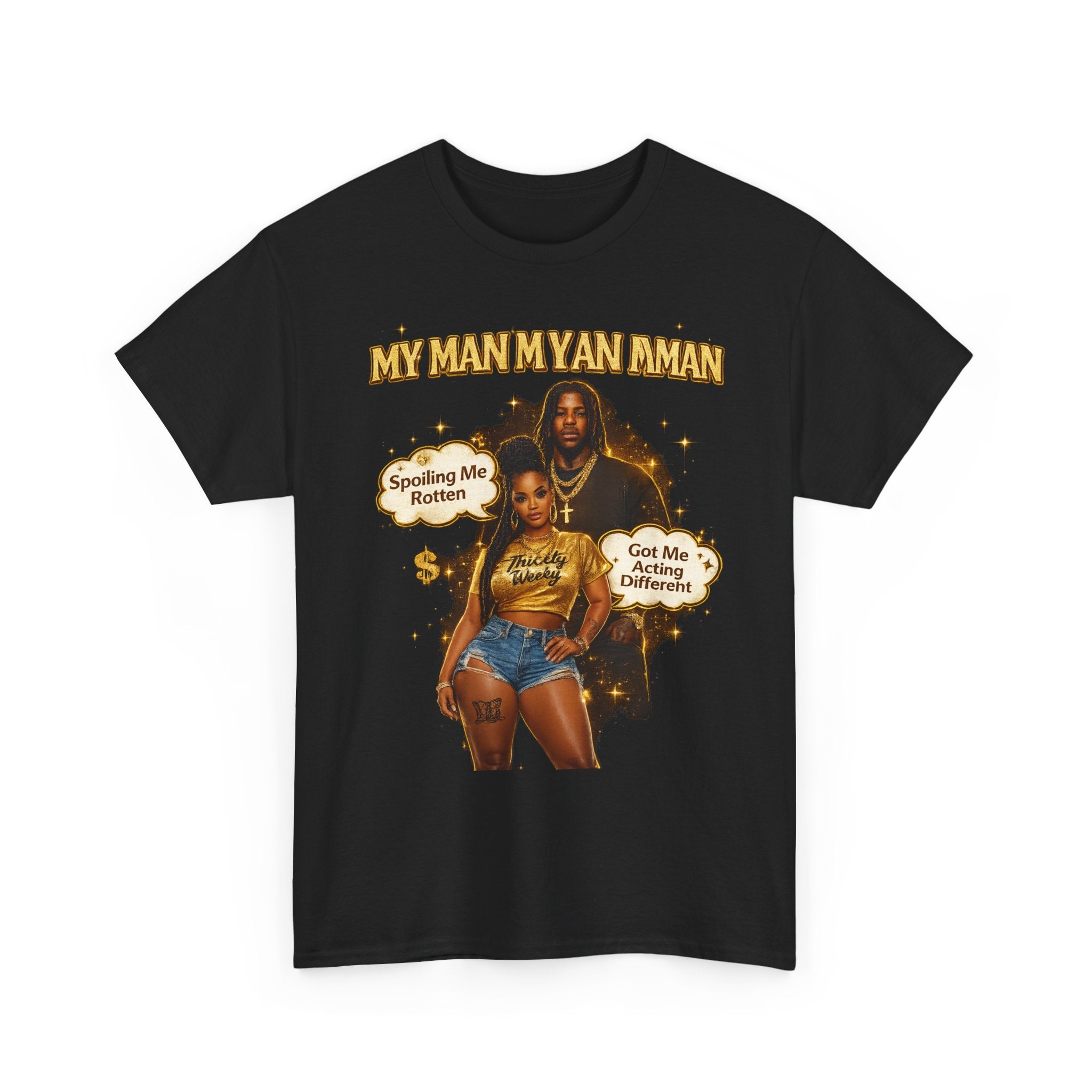 My Man My Ian Ian Graphic Tee — Retro 90s R&B Vibe "Spoiling Me Rotten" Shirt