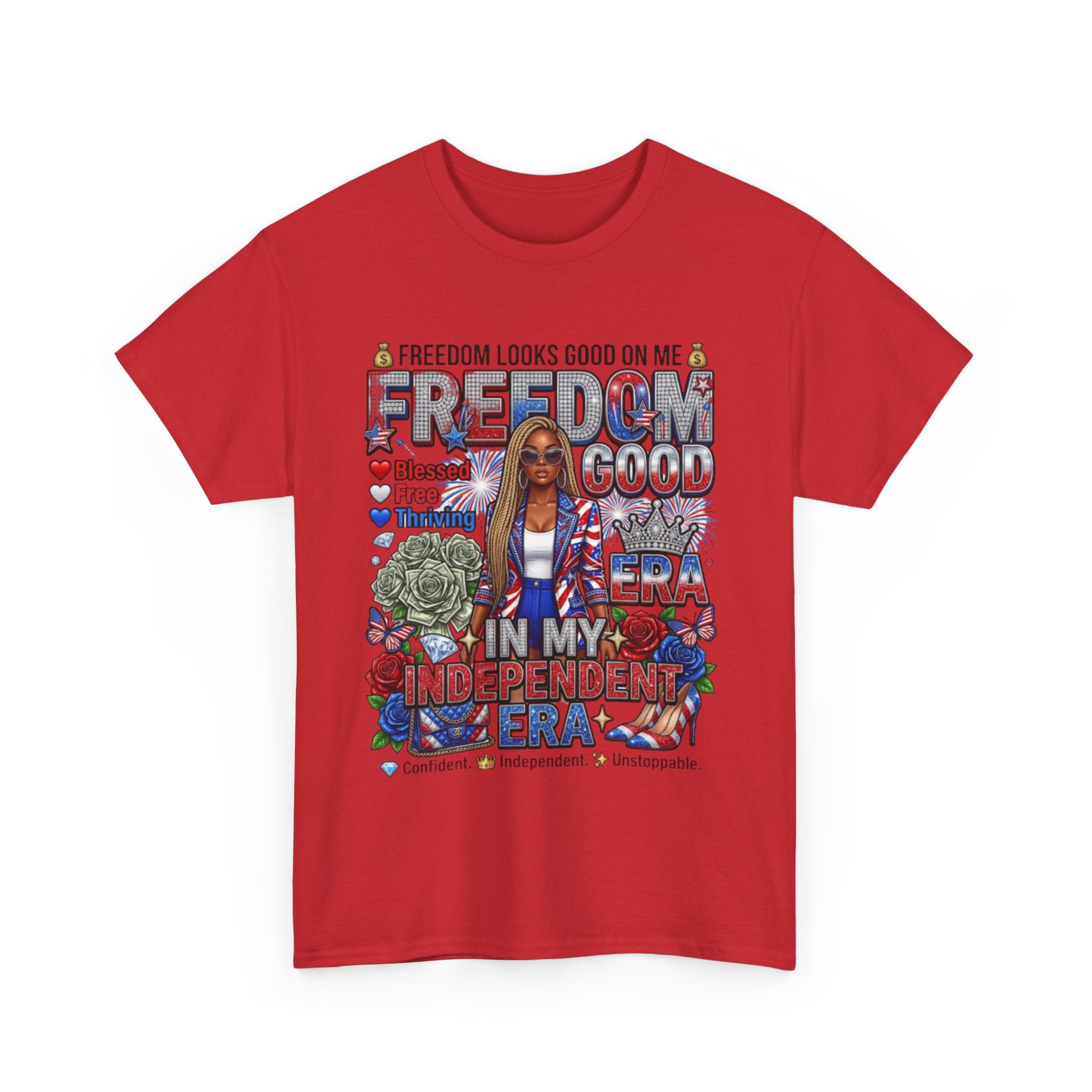 Freedom Looks Good On Me Independence Day T-Shirt