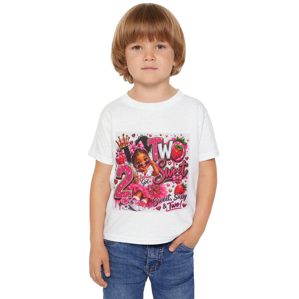 Toddler T-Shirt — "Two Sweet" 2nd Birthday Pink Princess Tee